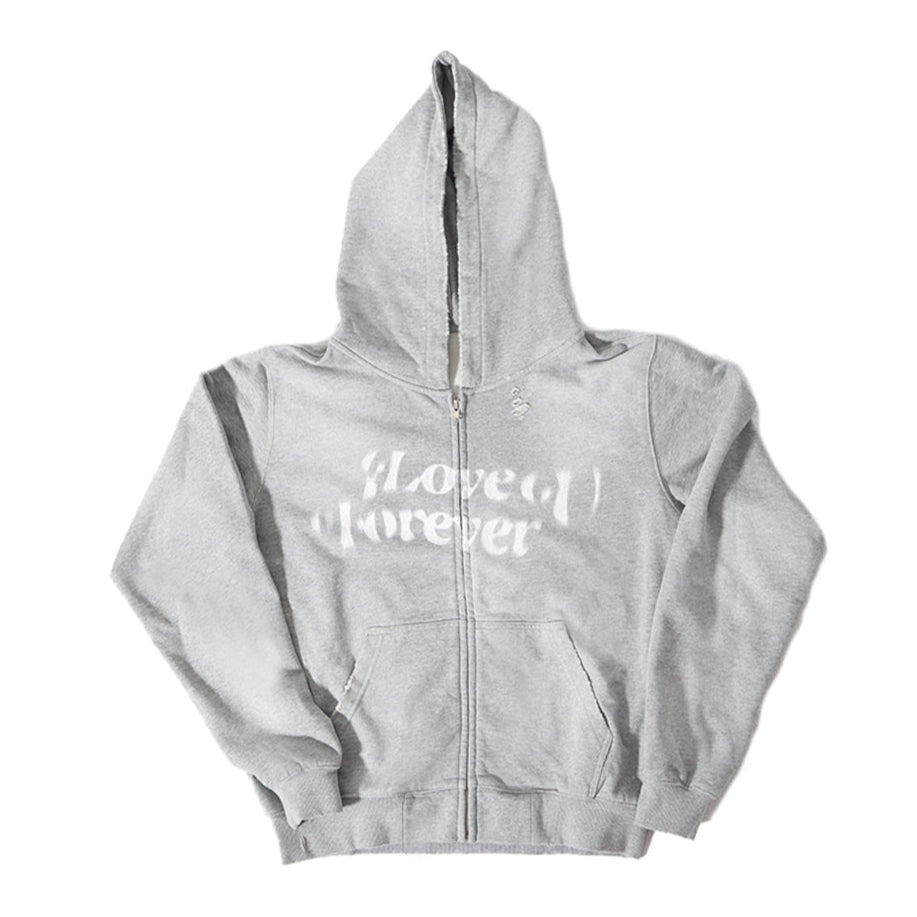 Faded Zip-Up Sweatshirt